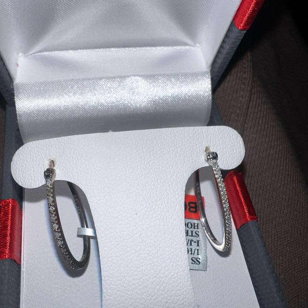 Elegant Sterling Silver Hoop Earrings